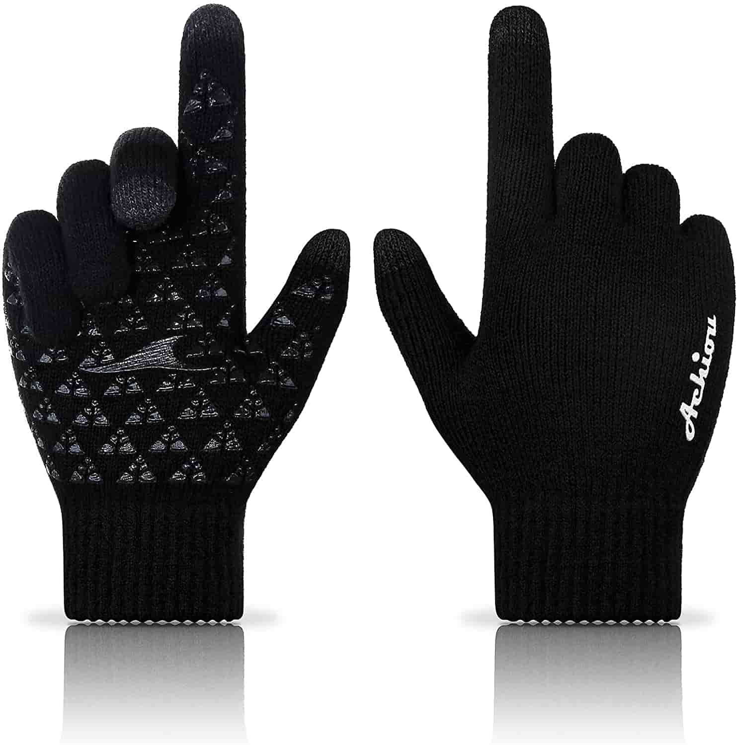Achiou Winter Knit Gloves For Men & Women