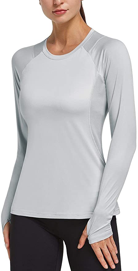 BALEAF Women's Long Sleeve Running Quick Dry Shirts