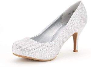 DREAM PAIRS Women's Elegant Low Stiletto Heel Dress Shoes