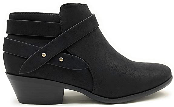SODA Womens Closed Toe Ankle Bootie