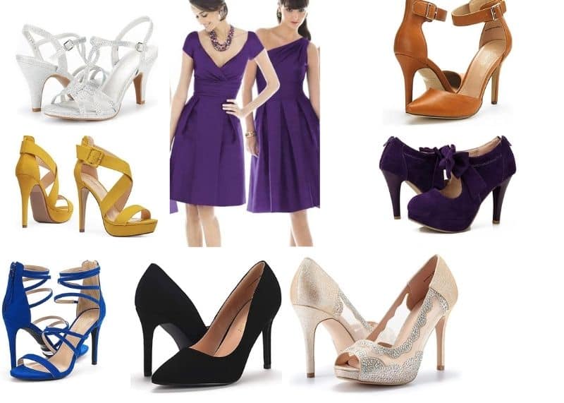 What Color Shoe To Wear With Purple Dress
