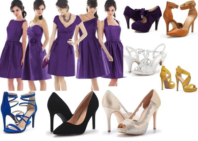 What Color Shoes With Purple Dress