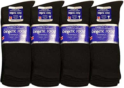 Physicians Approved Diabetic Socks Crew Unisex