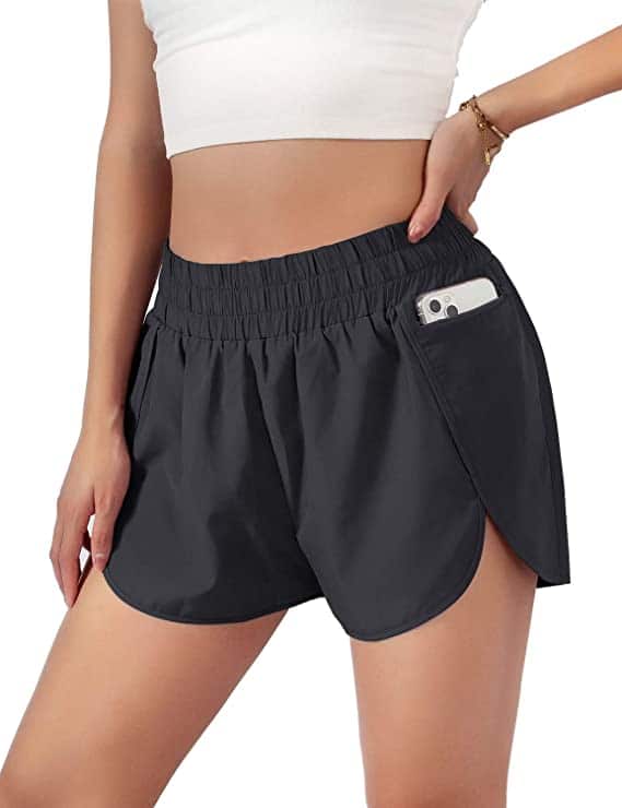 Blooming Womens Running Shorts With Pockets