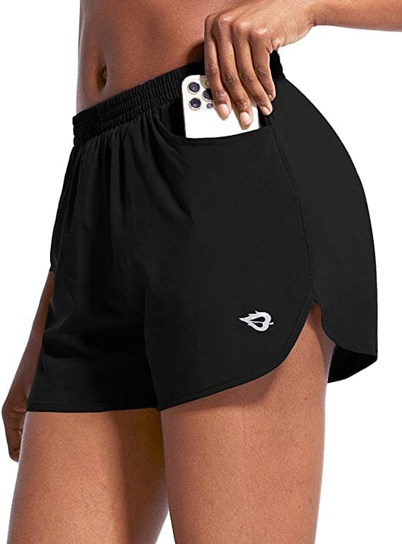 BALEAF Women's 3-Inch Running Athletic Shorts With Pockets