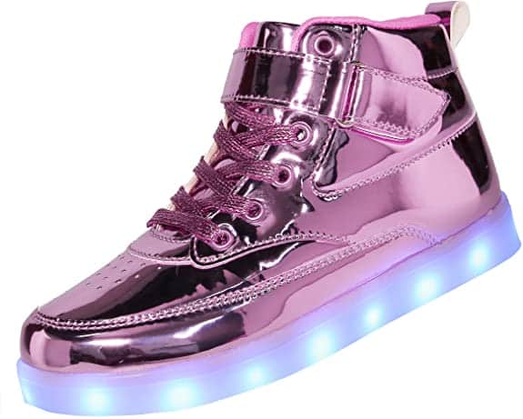 Voovix Kids Flashing High-Top Sneakers For Boys And Girls