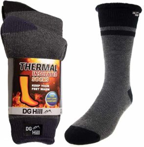 DG Hill Mens Warm Winter Crew For Cold Weather Socks