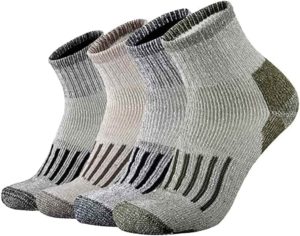 ONKE Men's Merino Wool Moisture-Wicking Hiking Low Cut Socks