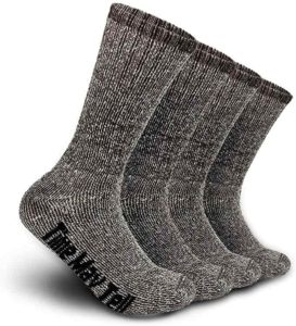 Time May Tell Mens Merino Wool Hiking Cushion Socks