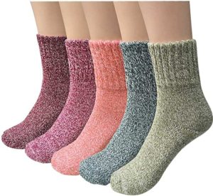 YSense 5 Pairs Womens Winter Warm Socks