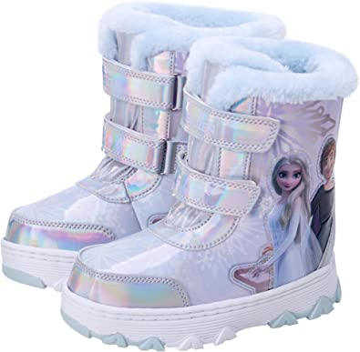 Disney Girls Frozen 2 Fur Lined Snow Boots