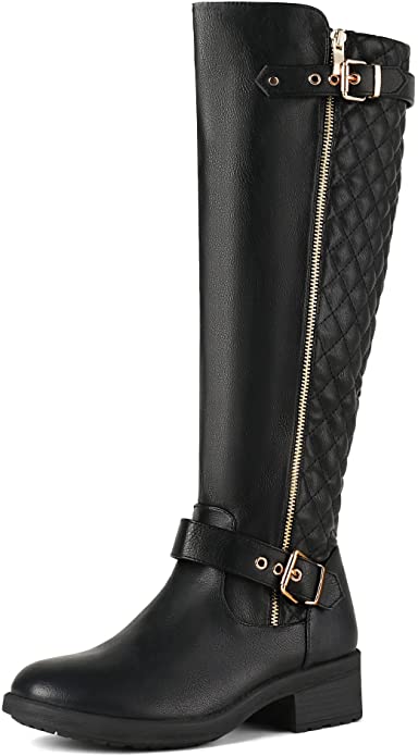 DREAM PAIRS Women's Knee-High Riding Boots