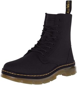 Dr. Martens Men's Combs Washed Canvas Combat Boot