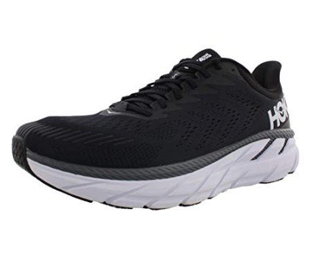 HOKA ONE ONE Clifton 7 Mens Shoes Size 11, Color: Black/White