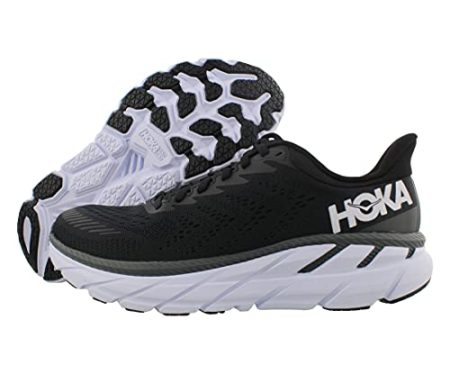 HOKA ONE ONE Clifton 7 Womens Shoes Size 11, Color: Black/White