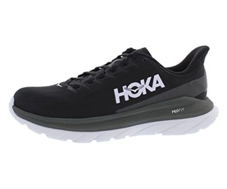 HOKA ONE ONE Mach 4 Womens Shoes Size 10, Color: Black/Dark Shadow