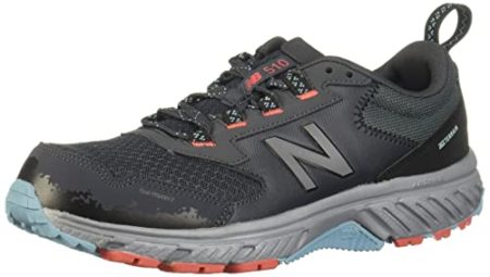New Balance womens 510 V5 Trail Running Shoe, Gunmetal/Wax Blue/Wax Blue, 8.5 Wide US