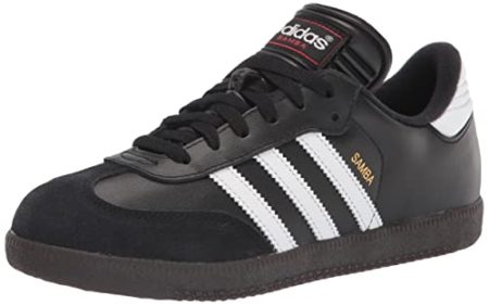 adidas Boy's Samba Classic Soccer Shoe, Black/White/Black, 11 Little Kid