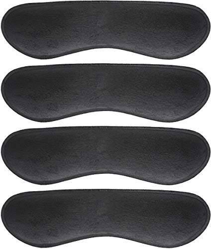 Dr. Foot's Heel Grips Liner Insert for Shoes Too Big, Shoe Inserts Liners for Loose Shoes, Preventing Heel Slipping, Rubbing, Non-Slip (Black)