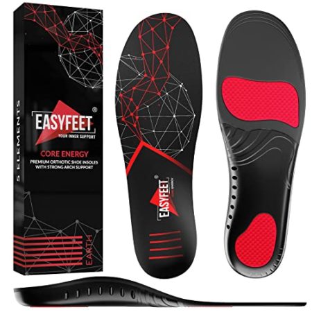 {New 2022} Premium Anti-Fatigue Shoe Insoles - High Arch Support Insoles - Shoe Inserts Orthotics Men Women - Relief Plantar Fasciitis Heel Arch Feet Pain Flat Feet - Work Boot Sneakers Hiking Shoe