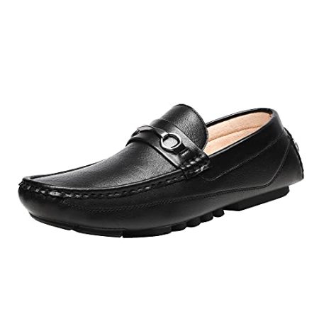 Bruno Marc Men's Black Driving Moccasins Penny Loafers Slip on Loafer Shoes Size 11 BM-Pepe-3