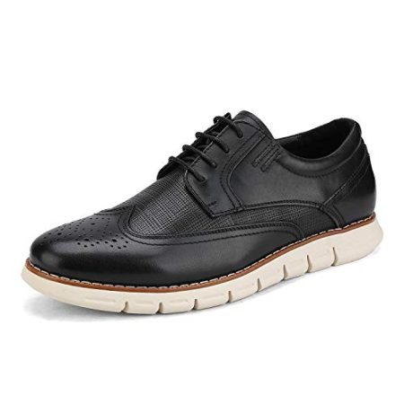 Bruno Marc Men's Oxford Dress Sneakers Casual Leather Dress Shoes Purpose-1 Black Size 12 M US