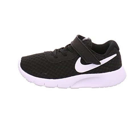 Nike Boys' Tanjun (TDV) Toddler Shoe (9 Toddler M, Black/White-White)