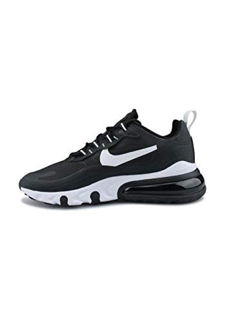 Nike Men's Air Max 270 React Casual Running Shoes, Black/Black-white, 11.5