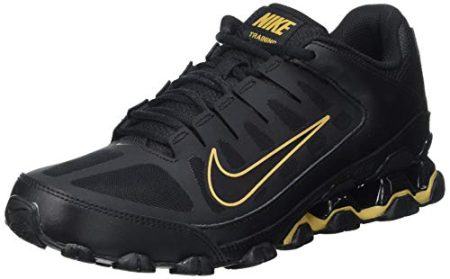 Nike Men's Reax 8 TR Mesh Leather Running Sneakers Black Size 10.5
