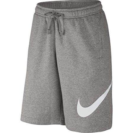 Nike Men's Sportwear Club Shorts, Dark Grey Heather/White, Large