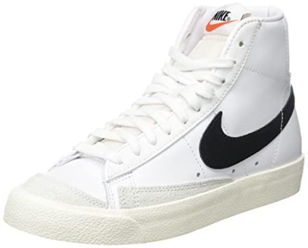 Nike Women's Blazer MID 77 Sneaker, White/Black-sail, 8