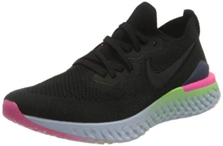 Nike Womens Epic React Flyknit 2 Running Trainers BQ8927 Sneakers Shoes (UK 3 US 5.5 EU 36, Black Sapphire 003)