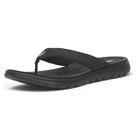 Womens flip flops, Comfort Thong Sandals with Arch Support for Beach Black Size 8